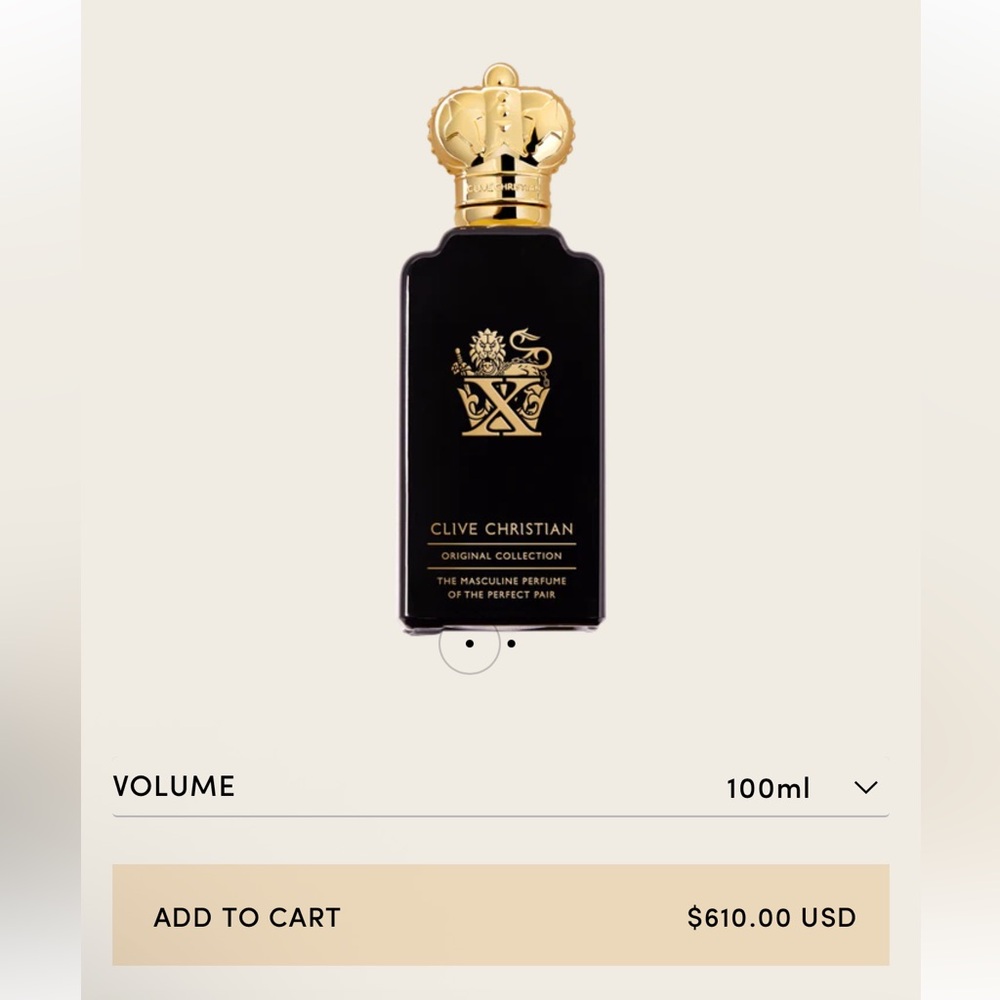 Clive Christian original Perfume x masculine  100ml retails 610$ - Picture 2 of 8